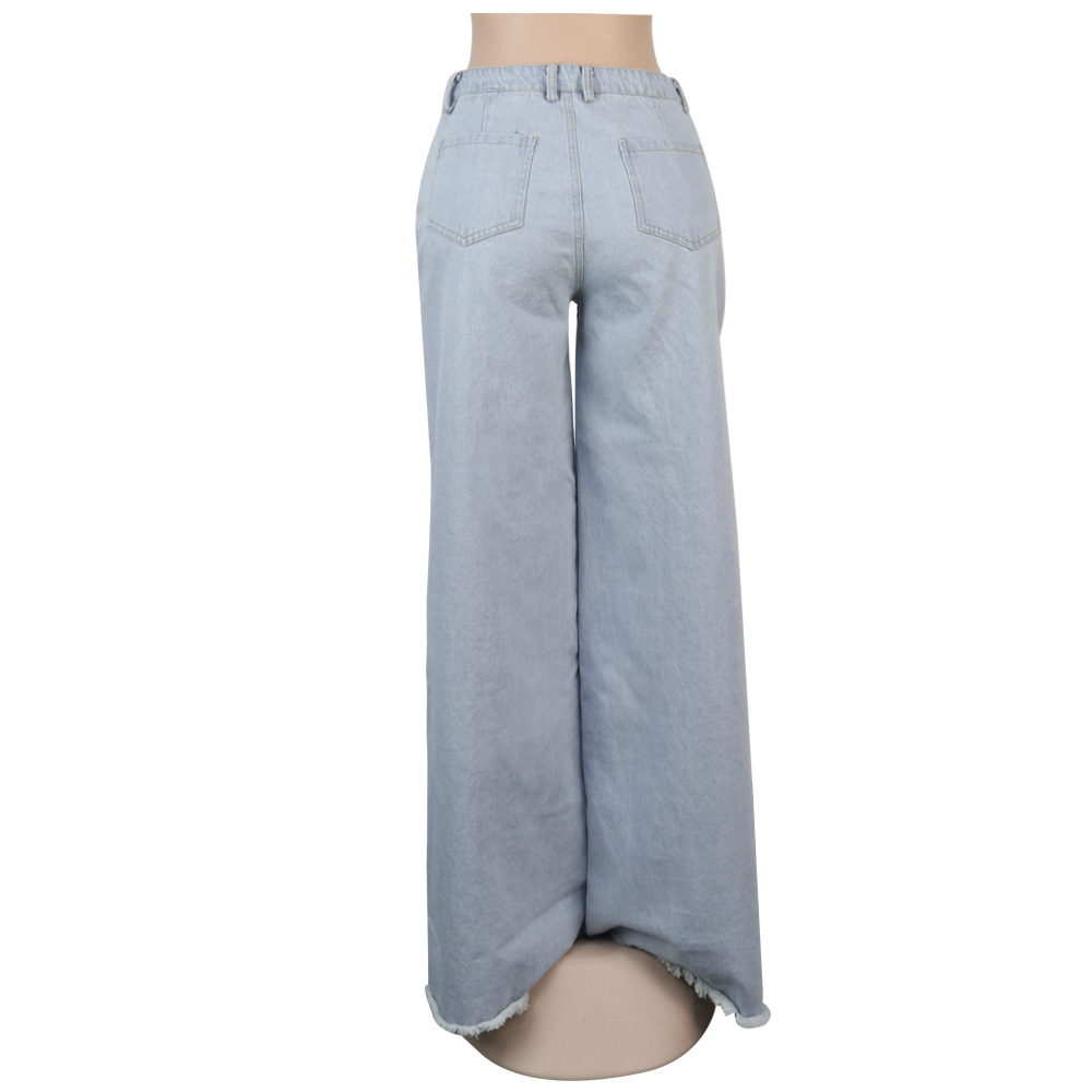 Title 8, Sexy dames jeans met onregelmatige scheuren en ...