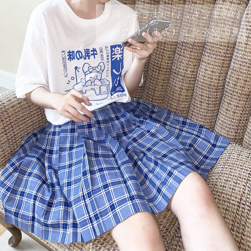 Girl Loose White Cotton Short-Sleeved T-shirt