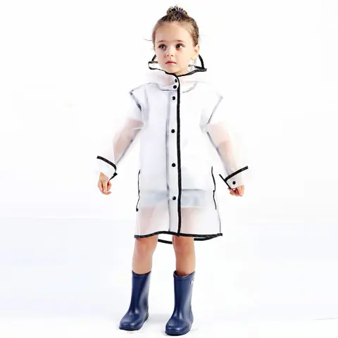 Baby Waterproof Raincoat Polyester Boys Girls Clothes Fashion Rainwear
