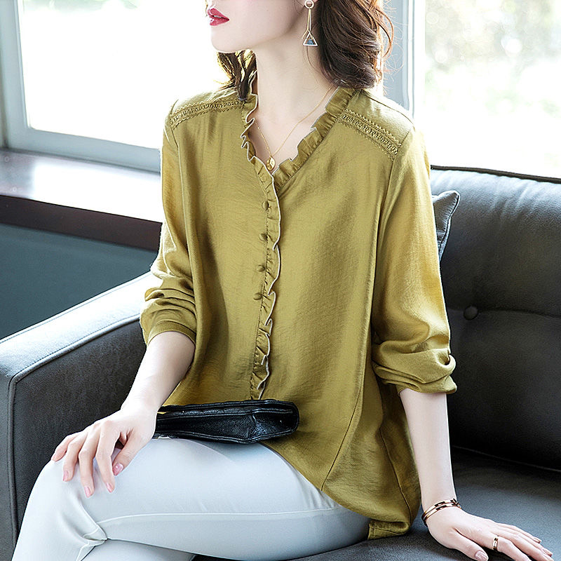 All-match Fashionable Western Chiffon Shirt