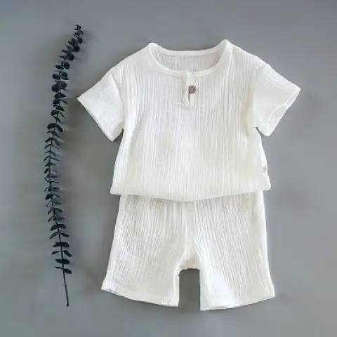 Baby Summer Cotton Soft Set Children Short Sleeve Shorts