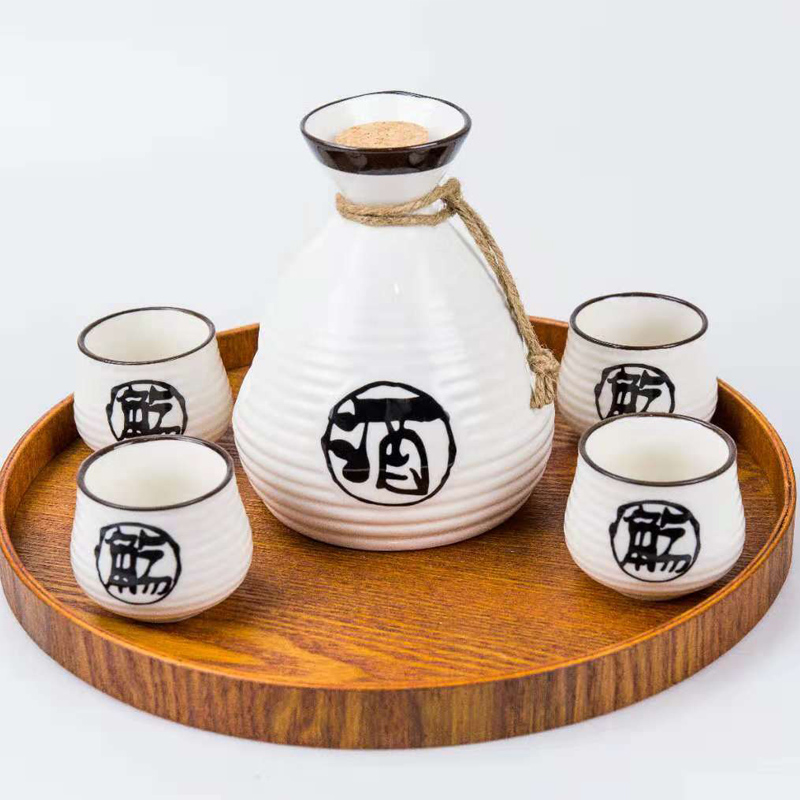 Japanese Sake Wineware Ceramic Wine Glass Set Household
