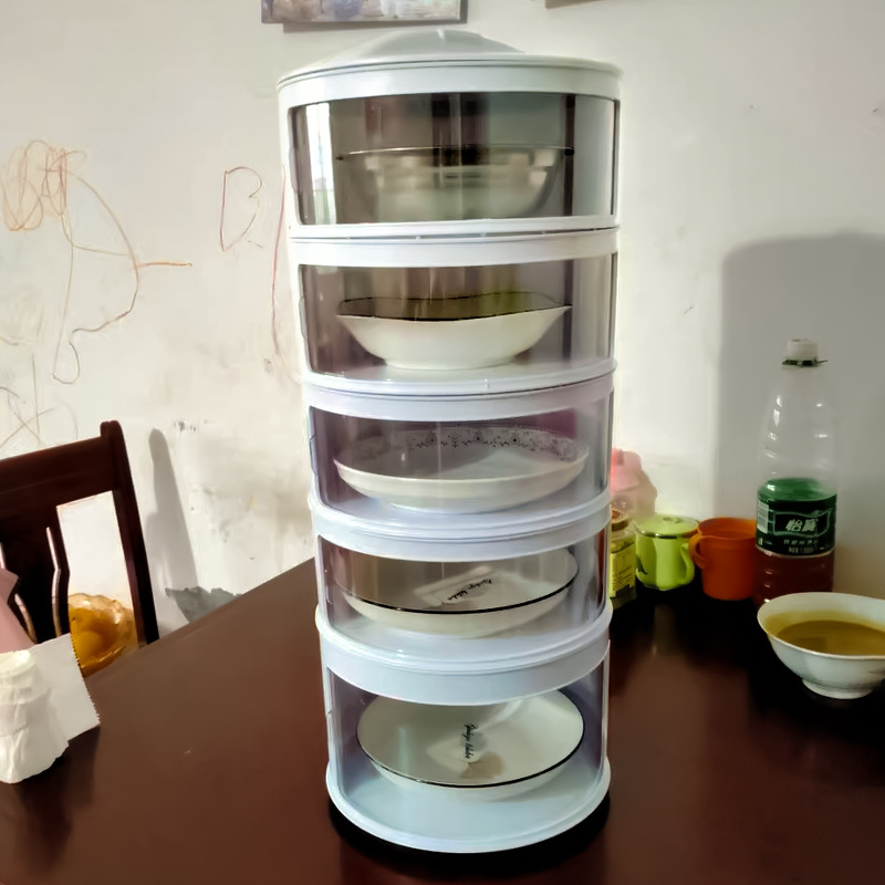 Title 6, Stackable Food Dome Multi-Layer Transparent Sta...