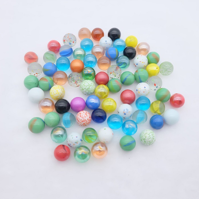 Title 5, Pcs Glass Ball 16 Mm Cream Console Game Pinball...