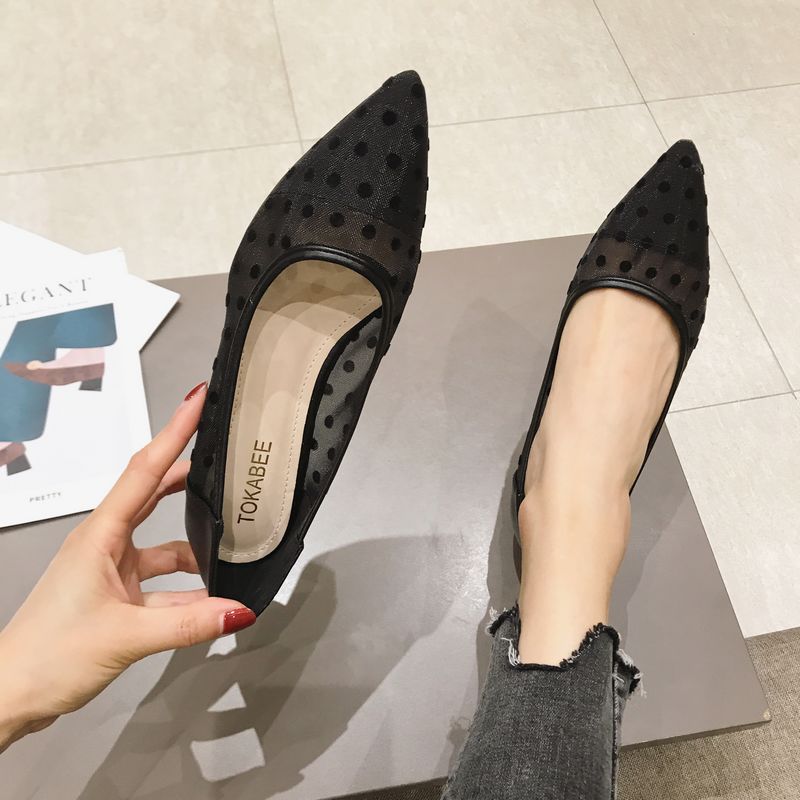 New Breathable Pointed Shallow Mouth All-match Casual Flat Shoes