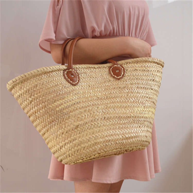 New Straw Woven Bag, Hand-Woven Handbag, Simple And White Fashion Handbag