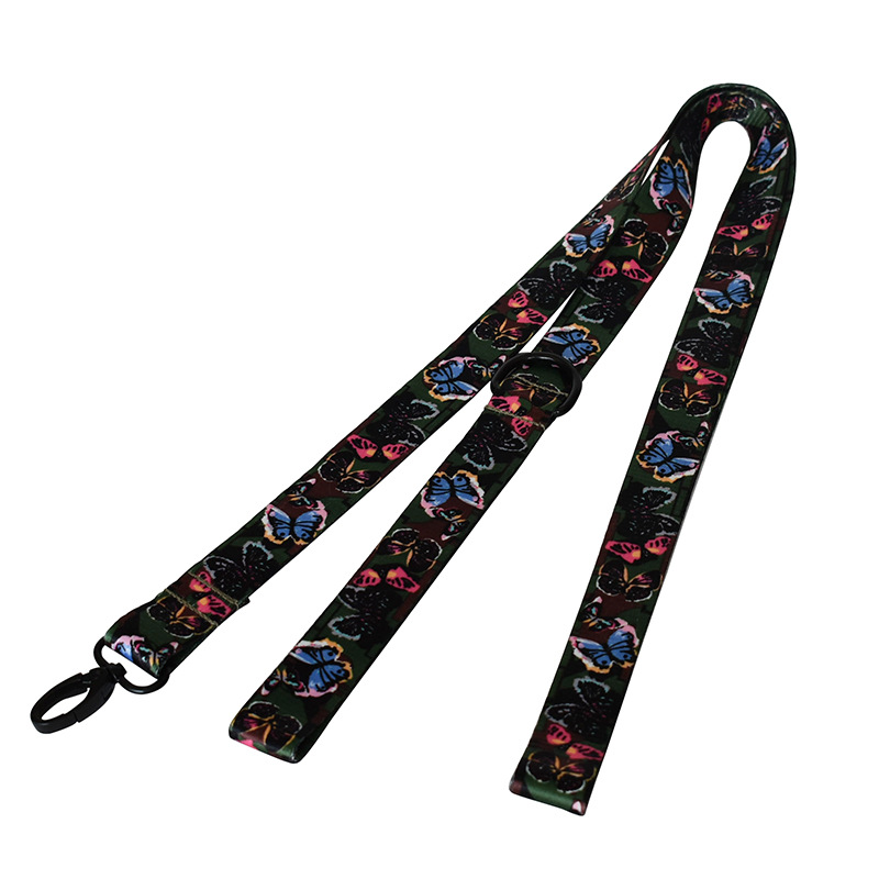 Butterfly webbing dog leash