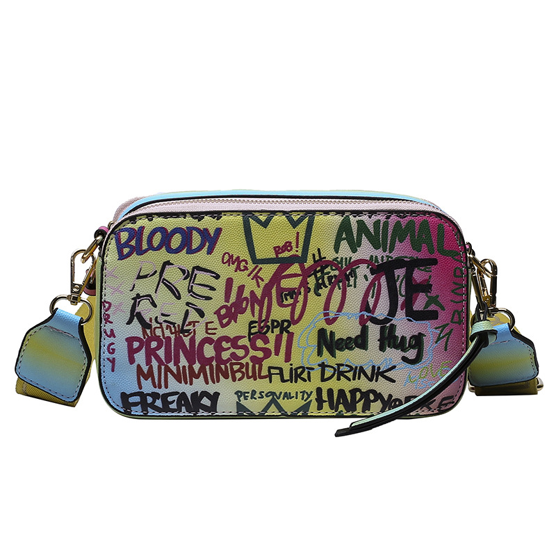 Title 1, Graffiti Printed Small Bag Women. A stylish and...