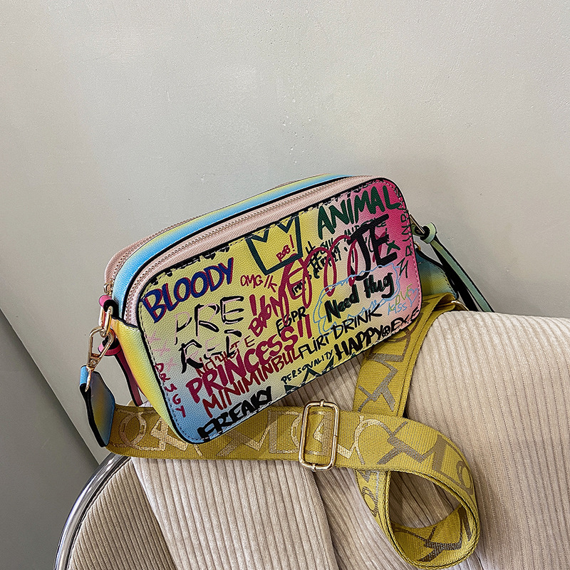 Title 5, Graffiti Printed Small Bag Women