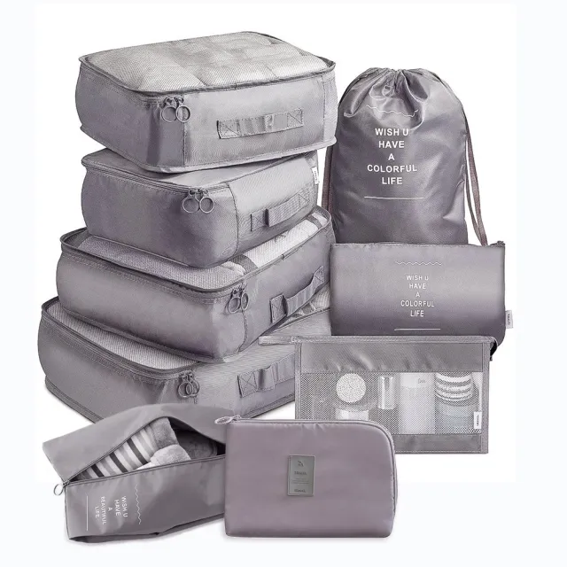 Luggage Storage Bag Travel Goods Storage Set Gray - Shop at LoveMi