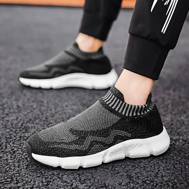 Title 4, Soft Sole Casual One-step Mesh Shoes offer easy...