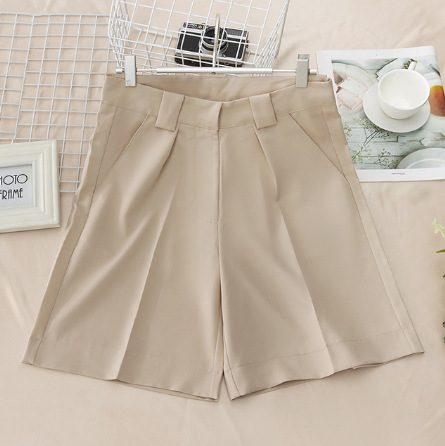 Title 4, Damen Sommer Loose Five-Point Wide-Leg Shorts, ...