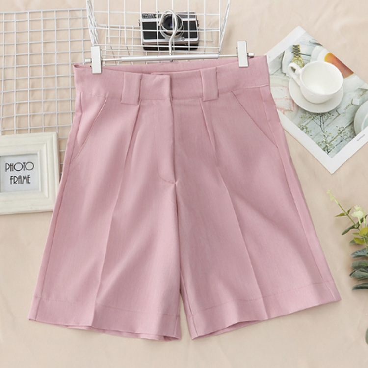 Title 5, Zomerse Losse Vijfpunts Wide-Leg Shorts voor Da...