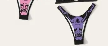 European And American Dark Sexy Cute Bikini Split Swimsuit Women Purple - Shop at LoveMi