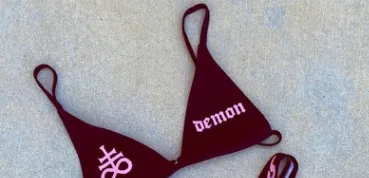European And American Dark Sexy Cute Bikini Split Swimsuit Women Pink - Shop at LoveMi