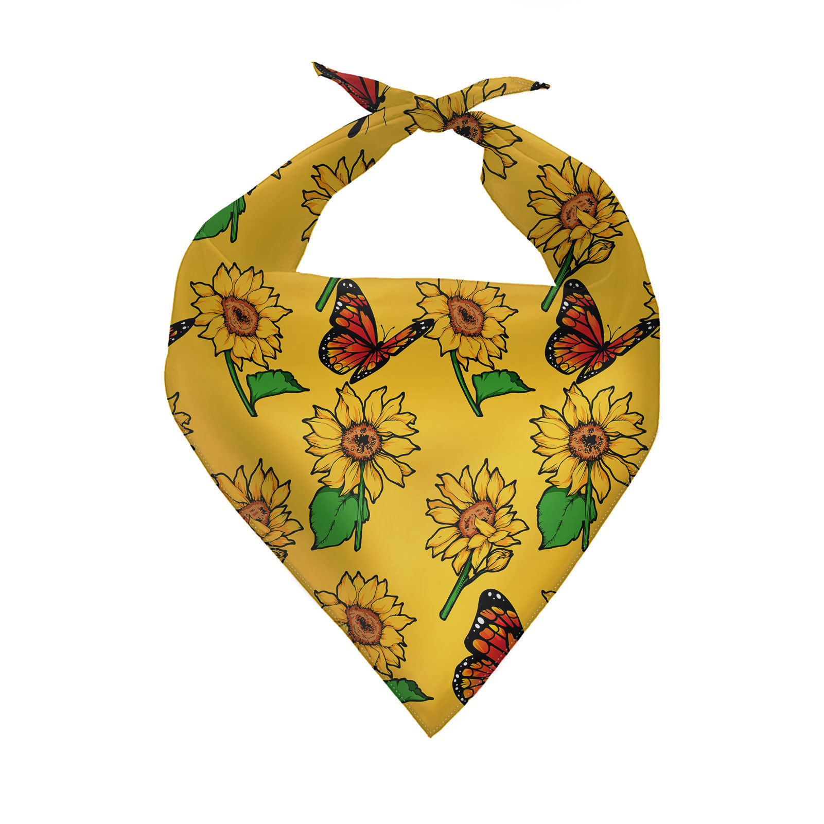 Plant dog saliva triangle bandana