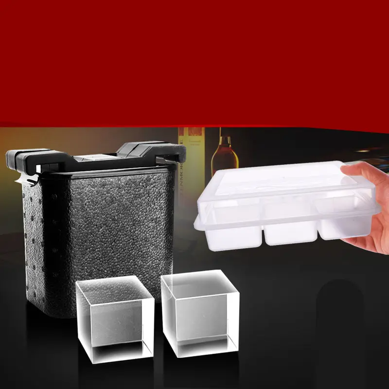 Whiskey Ice Cube Hockey Skull Box Crystal
