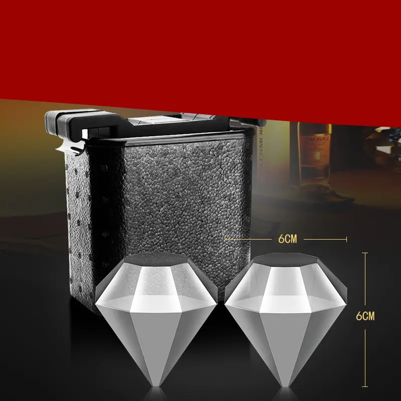 Whiskey Ice Cube Hockey Skull Box Crystal