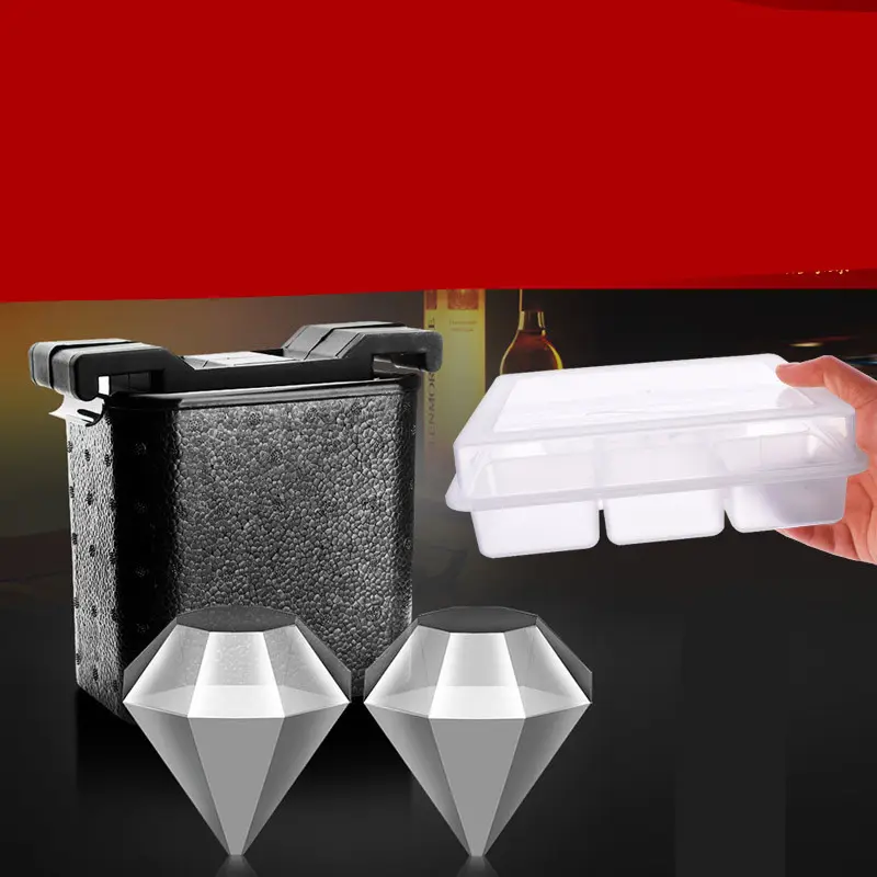 Whiskey Ice Cube Hockey Skull Box Crystal