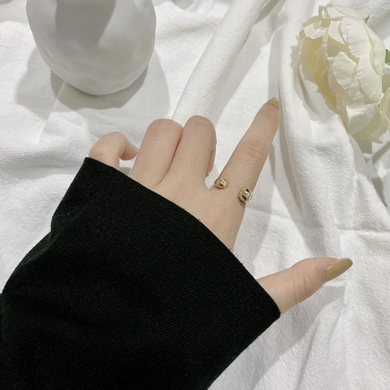 Irregular Drop-shaped Ring Personality Simple Open Index Finger Ring