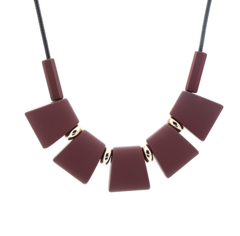 Fashion Necklace Simple Leather Rope