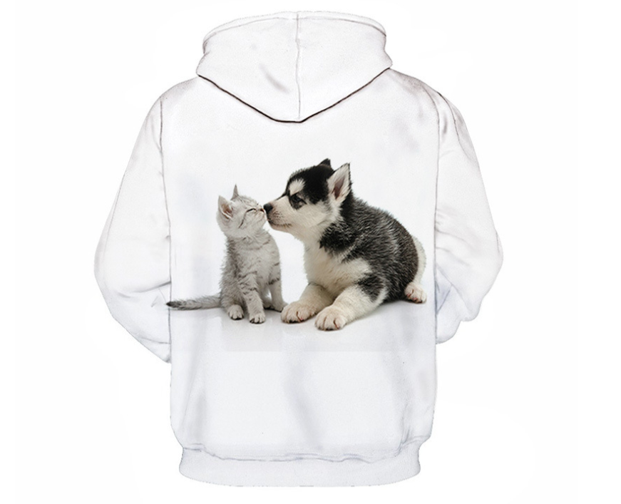 3D Digital Printing Top Casual Loose Men'S Hoodie Sweater Wholesale