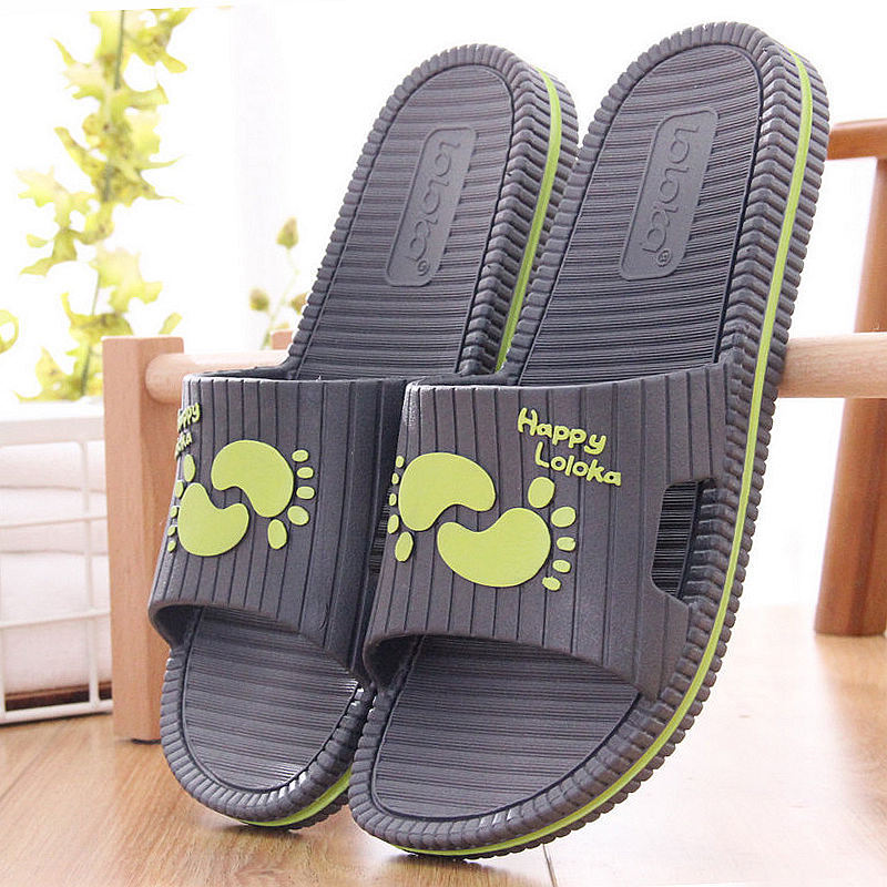 Lulujia Sandals And Slippers Men'S Summer Home Bath Soft-Soled Slippers Women'S Indoor Slippers Large Size Shoes Men