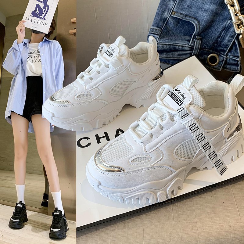 Title 2, Net Celebrity Korean Style Mesh Casual Sneakers...