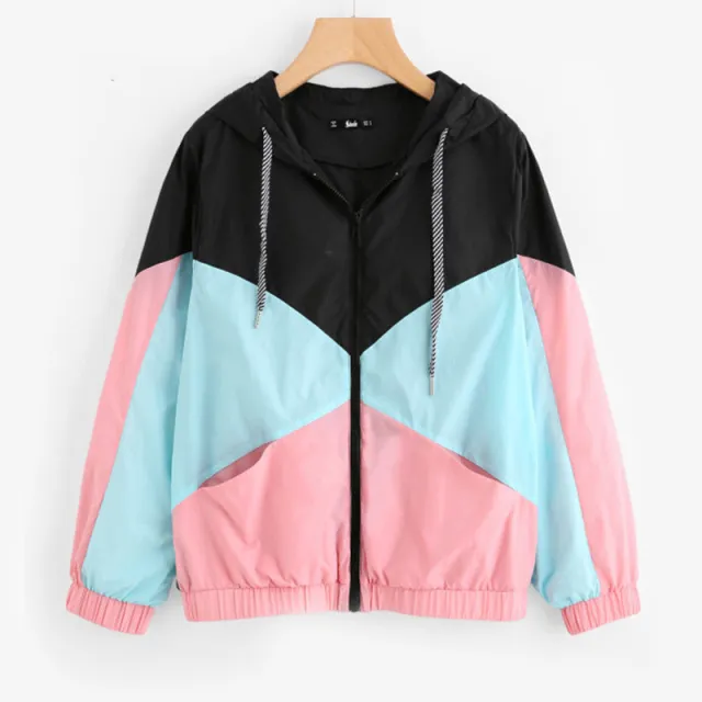 Hooded Contrasting Color Sports Baseball Jersey Long Sleeve Black - Shop at LoveMi