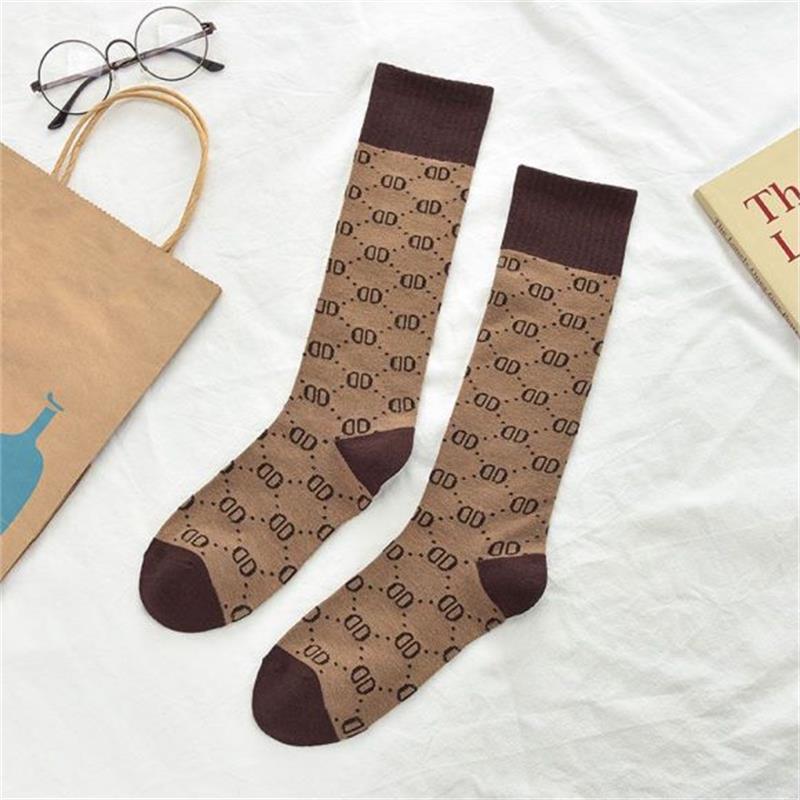 Title 9, Letter Double D Long Tube Calf Socks Women Pure...