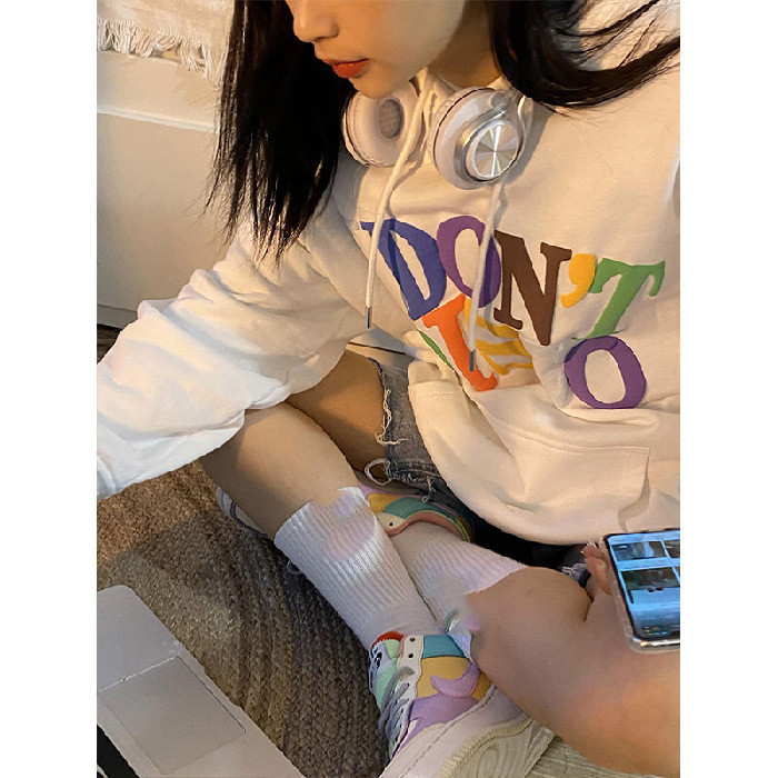 Loose Top Coat Female Summer Thin Hooded Student Girlfriends Sweater