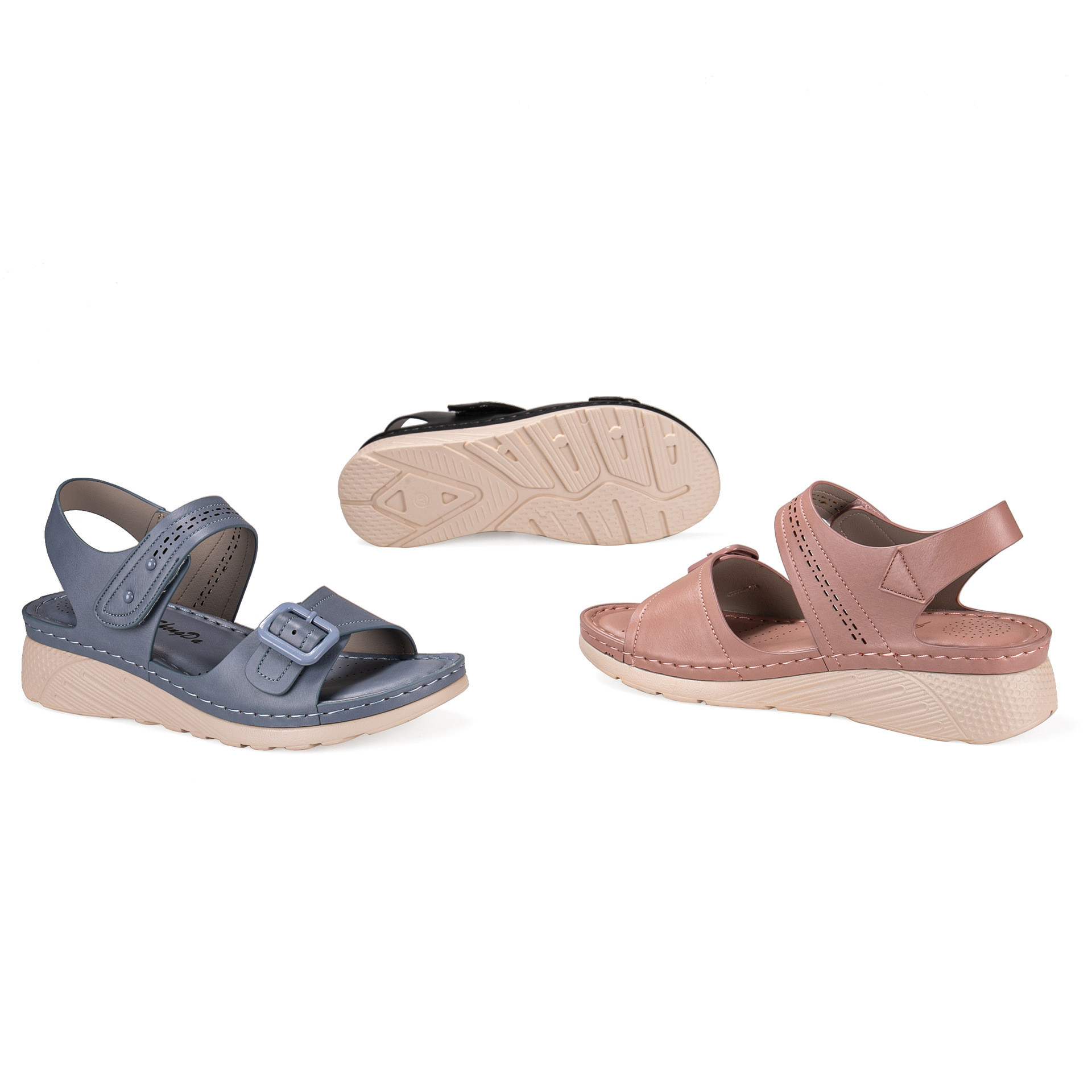 Wedge Heel Slide Sandals, picture 4 of 6