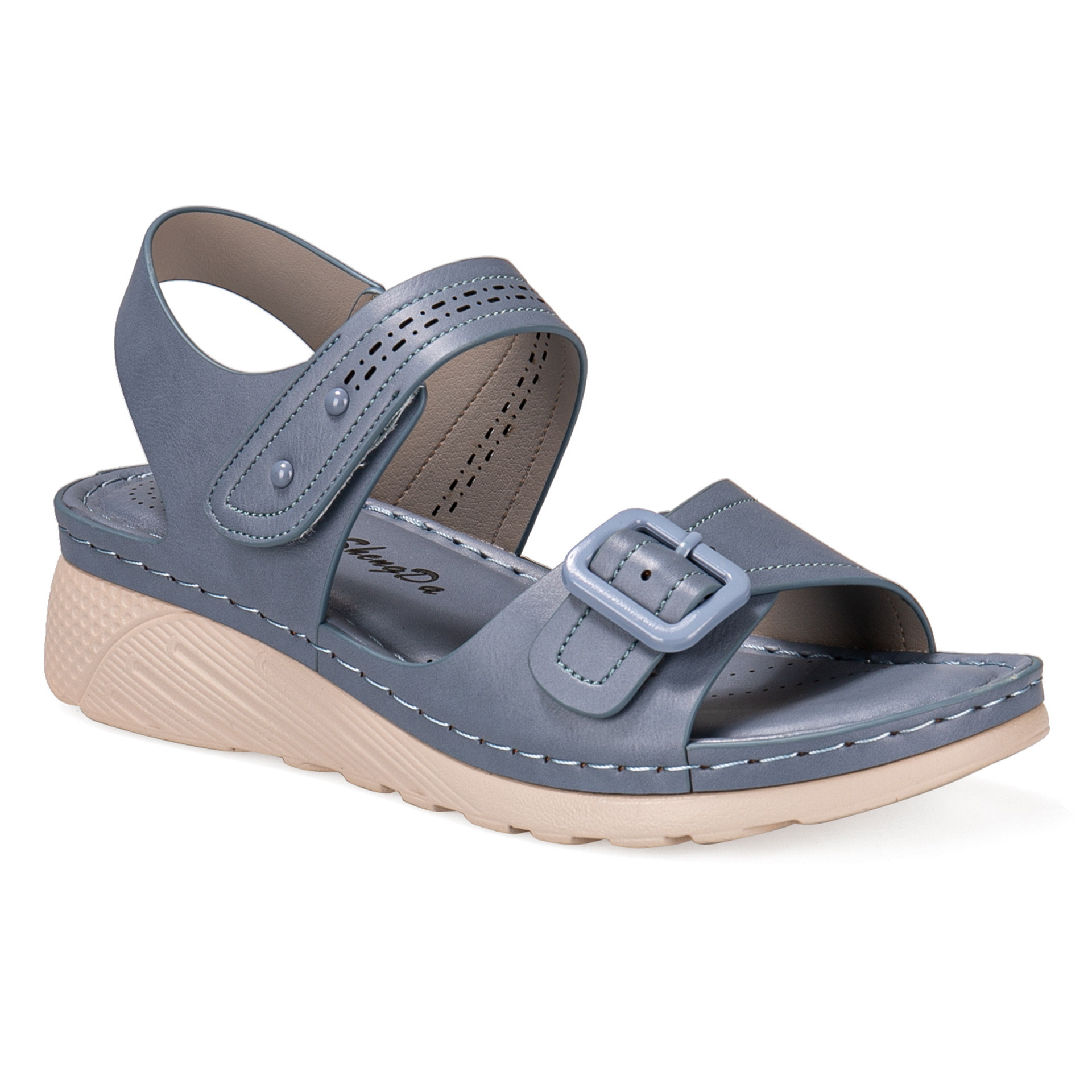Wedge Heel Slide Sandals, picture 2 of 6