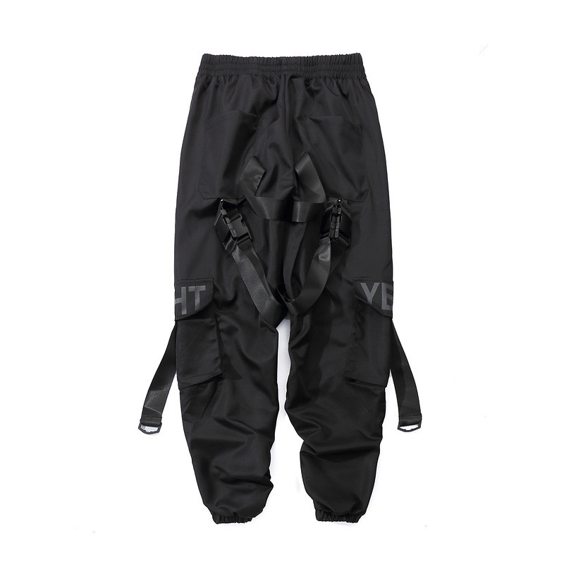 Guochao Functional Wind Streamer Overalls Men's Trousers Tide Brand