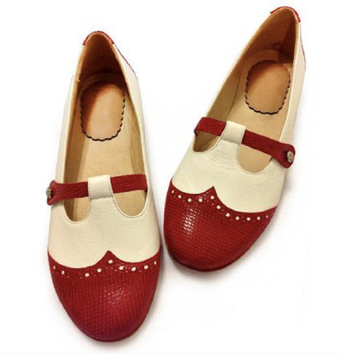 Comfortable Flat Color Matching Shallow Casual Shoes