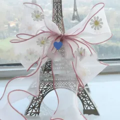 Mermaid Ji Zhuguang Yarn Cat And Dog Collar Headdress - Transparent Powder - View 1