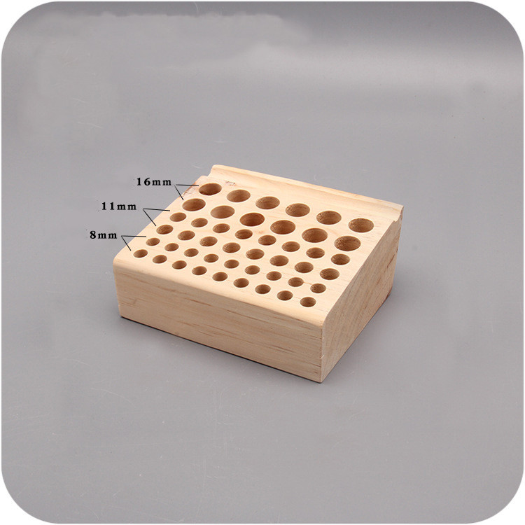 Title 4, PineWood Leather Carving Printing Tool Rack Mul...