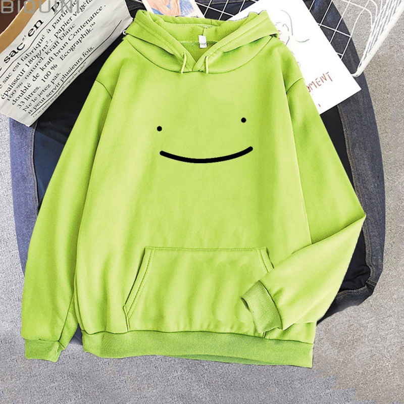 Title 4, Hoodie Smile Cartoon Simple Print Men