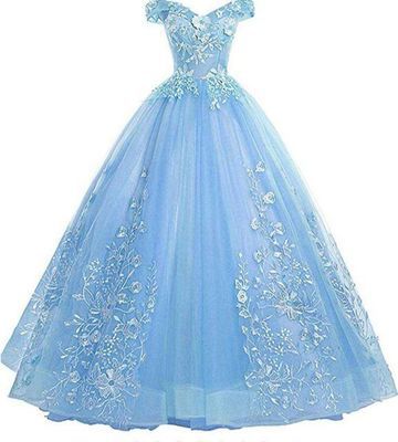 The Host's Vocal Music Art Test Solo Puff Skirt Long Light Blue - Shop at LoveMi