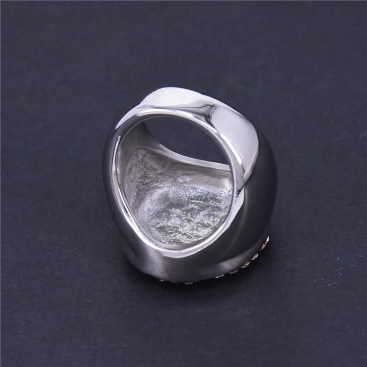 Exotic Jewelry, Popular In Europe And The United States, Dripping Oil Color Inlaid Rhinestone Casting Ladies Ring