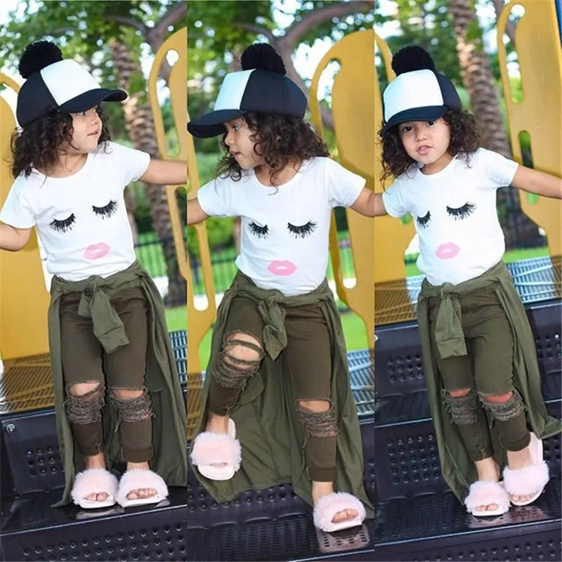 Pudcoco Girl Set 6M-4Y Kid Baby Girls Eyelash Tops
