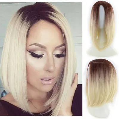  foreign trade new wig European and American women"s short straight hair gradient Bobo Bobo Bobo Bobo