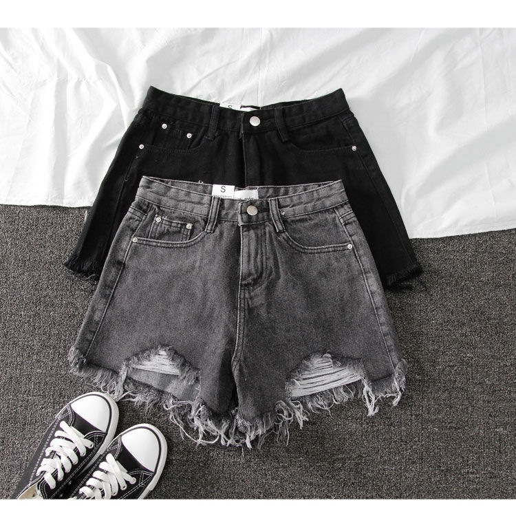 Title 16, Sommer Shorts Denim Weites Bein Gerissen Hosen ...