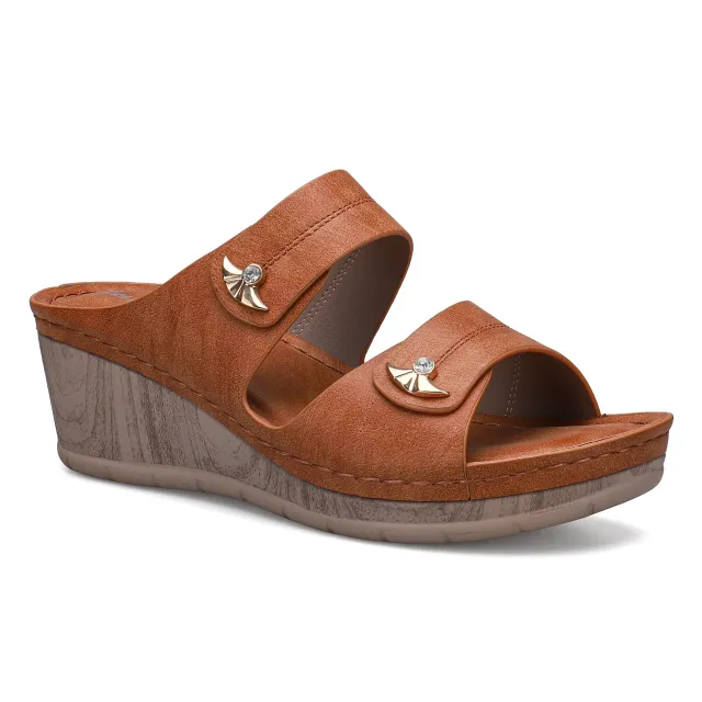 Sandals Women Wedge Sandals And Slippers Lightweight And Comfortable Casual Shoes Brown - Shop at LoveMi