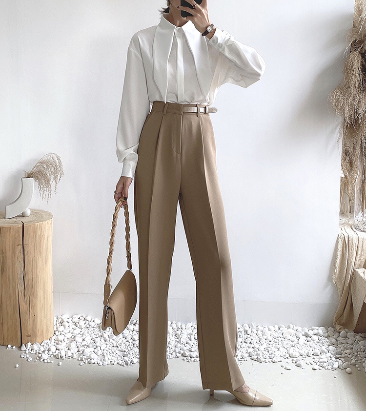 Title 3, Koreanische High-Waist Straight-Leg Hose Modisc...