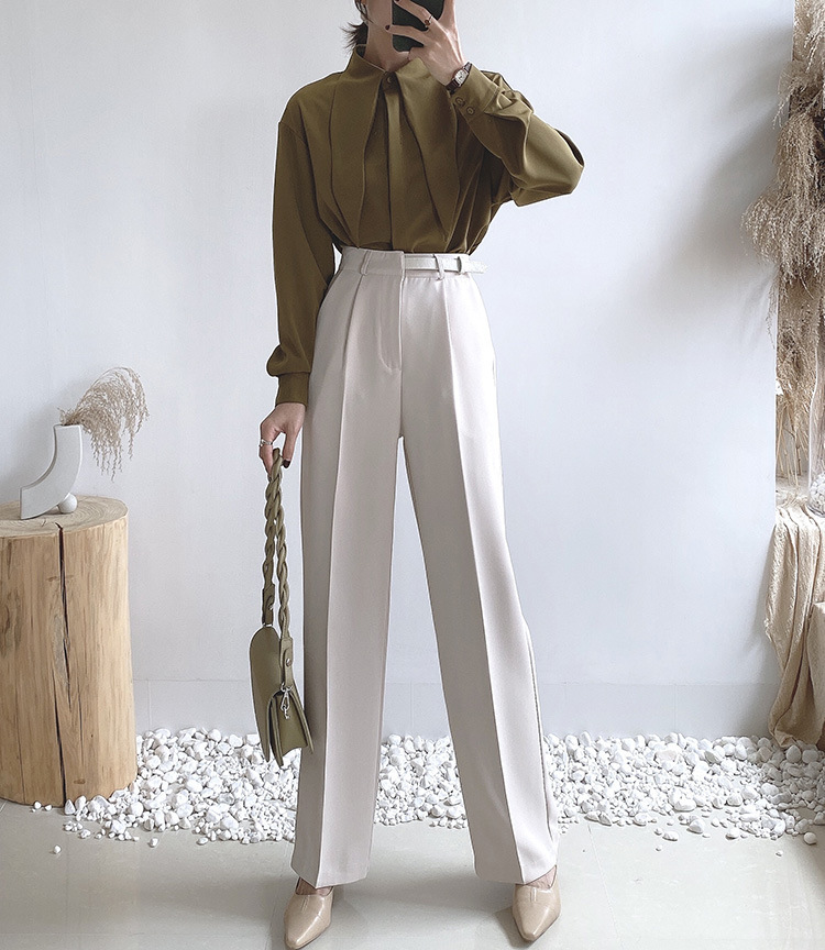 Title 5, Koreanische High-Waist Straight-Leg Hose Modisc...