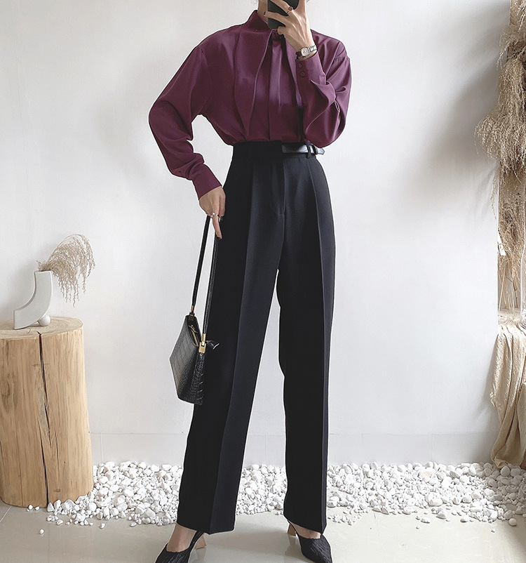 Title 6, Koreanische High-Waist Straight-Leg Hose Modisc...