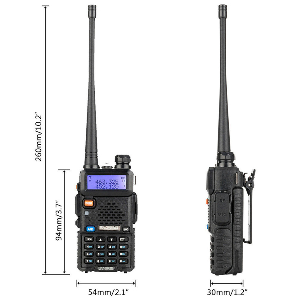 Baofeng Uv-5R Three Segment Walkie Talkie Vhf 220-226Mhz Uhf Frequency Dual Antenna Walkie Talkie Civil Handpiece 3