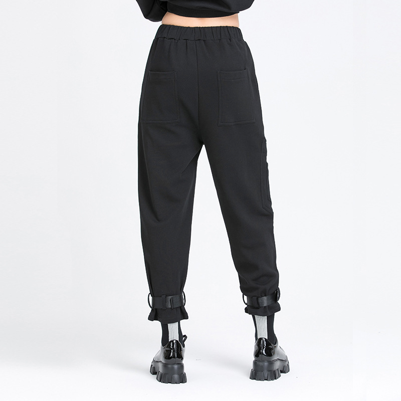 Title 4, New Personality Casual Pants Street Trend Dark ...