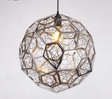 Modern Minimalist Stainless Steel Polyhedron Diamond Ball